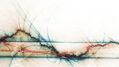 abstract white blue artwork digital art white background