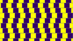 Abstract yellow optical illusions