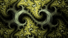 Abstract yellow patterns trippy