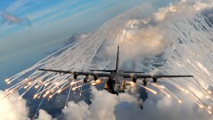 AC-130 Aircraft Lockheed C-130 Hercules military flares vehicle