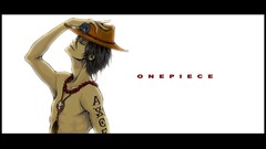 Ace Simple Background One Piece (anime)