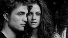 Actors Kristen Stewart robert pattinson grayscale