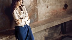 Actress asians bangs models photo shoot redheads Korean Yoon 