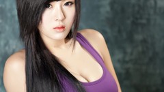 Actress asians brunettes models Korean supermodels Hwang Mi Hee