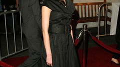 Actress black dress summer glau red carpet