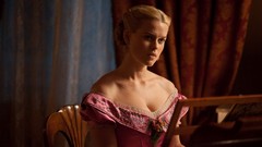 Actress blondes heterochromia alice eve Pink Dress pink 