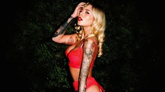 Actress blondes tattoos bikini Glamour Model Ellis Cooper