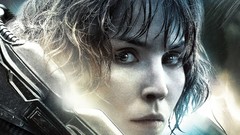 Actress brown eyes brunettes noomi rapace prometheus artwork 