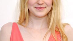 Actress brunettes models crowns Dakota Fanning Pink Dress