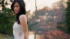 Actress brunettes woman