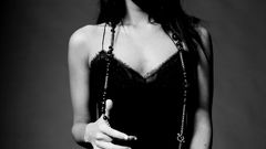 Actress Celebrity grayscale monochrome