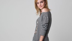Actress emma watson striped clothing