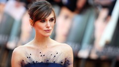Actress Keira Knightley blurred