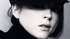 Actress Lindsay Lohan monochrome