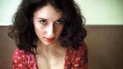 Actress lips red dress