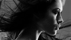 Actress lipstick green eyes brunettes photo shoot olga kurylenko