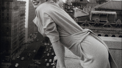 Actress Marilyn Monroe grayscale