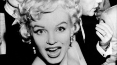 Actress marilyn Monroe grayscale