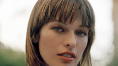 Actress Milla Jovovich faces