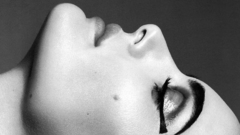 Actress Natalie Portman grayscale