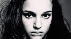 Actress Natalie Portman monochrome
