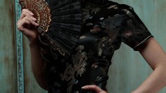 Actress queen asians brunettes short hair bangs models photo 