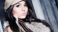 Actress victoria justice models photo shoot black hair