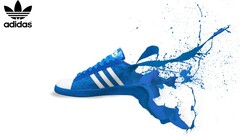 Adidas Shoes paint splatter commercial advertisements logo