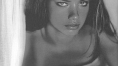 Adriana lima grayscale monochrome