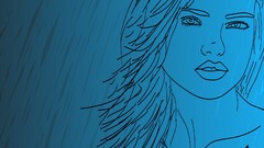 Adriana lima sketches illustrations