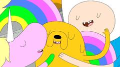 adventure time jake the dog finn the human Lady Rainicorn