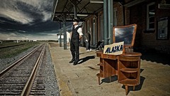 Advertisement Alaska artwork train stations inspirational