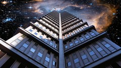 Advertisement cityscapes surreal artwork