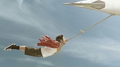 Advertisement flying artwork Viral