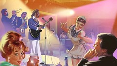 Advertisement USSR artwork Russians