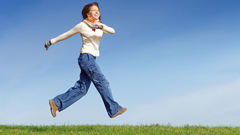 After walking air funny