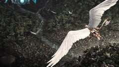 aion angel War forest video games wings fantasy art PC gaming