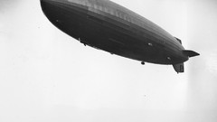 Air airship old photo monochrome blimps Hindenburg