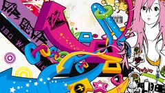 Air Gear multicolor pink hair anime girls oh great Sumeragi 