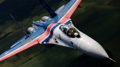 Aircraft Aerobatics Knights jets Russian Air Force su-27 