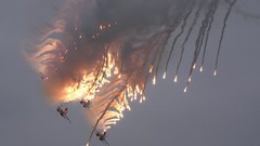 Aircraft air aviation flares skies