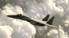 Aircraft air aviation skies f-15 eagle
