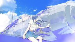 Aircraft anime girls seifuku