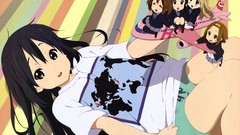 Aircraft Anime Maps long hair brunettes school uniforms akiyama 