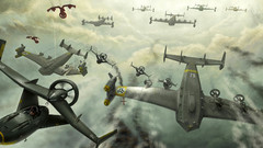 Aircraft artwork skyscapes