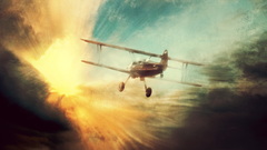 Aircraft artwork vehicles biplane