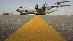 Aircraft asphalt military propeller aviation transportation 