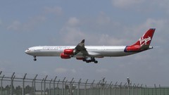 Aircraft aviation airliners Virgin Atlantic Airbus A340