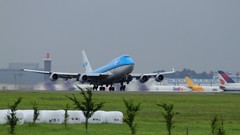 Aircraft aviation boeing 747-400 airliners klm