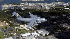 Aircraft base military aviation flying Boeing air force 